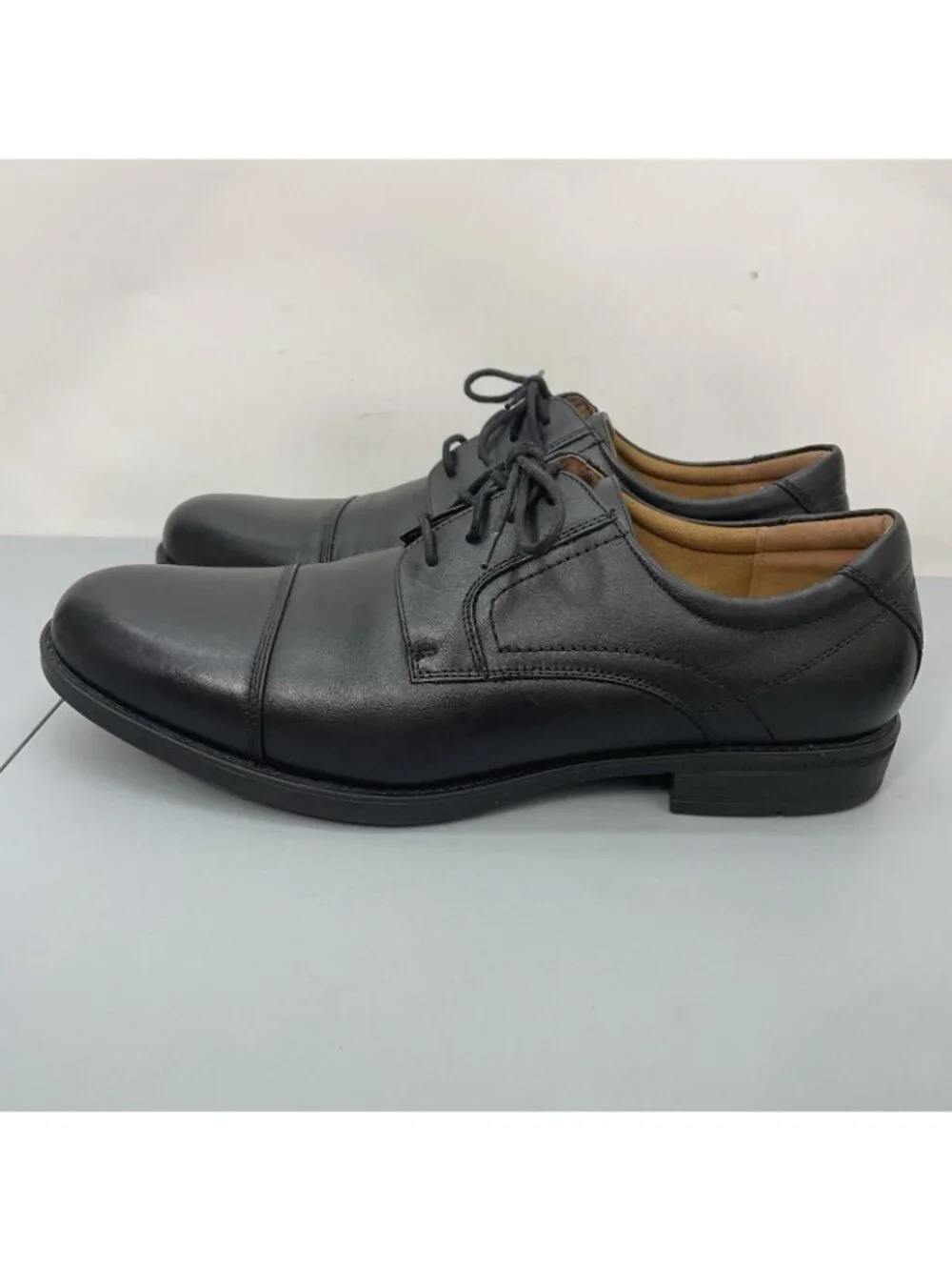 Florsheim Midtown Cap Toe Oxfords Dress Shoes Leather Black Mens 12 D